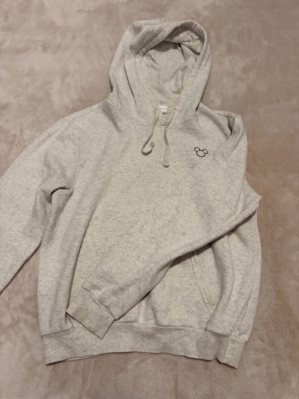 Light Gray Hoodie with Mickey Mouse logo